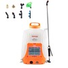 4Gal 0-90PSI Portable Backpack Sprayer 12V 8Ah Sealed Battery 7 Nozzles 2 Arms gallery