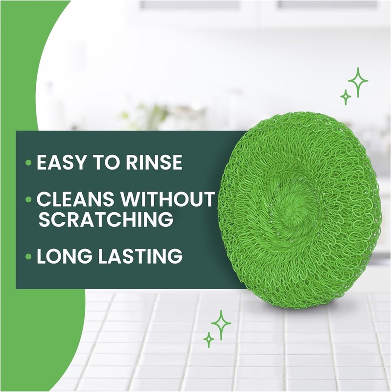 Scotch-Brite Non-Scratch Plastic Scrubbing Pads, Cleans Dishes 3 Scrubbing Pads. gallery