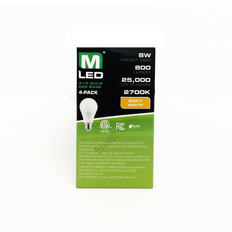 96 Pack Maxlite 60W Equivalent LED Light Bulb Soft White 2700K A19 E26 Dimmable gallery