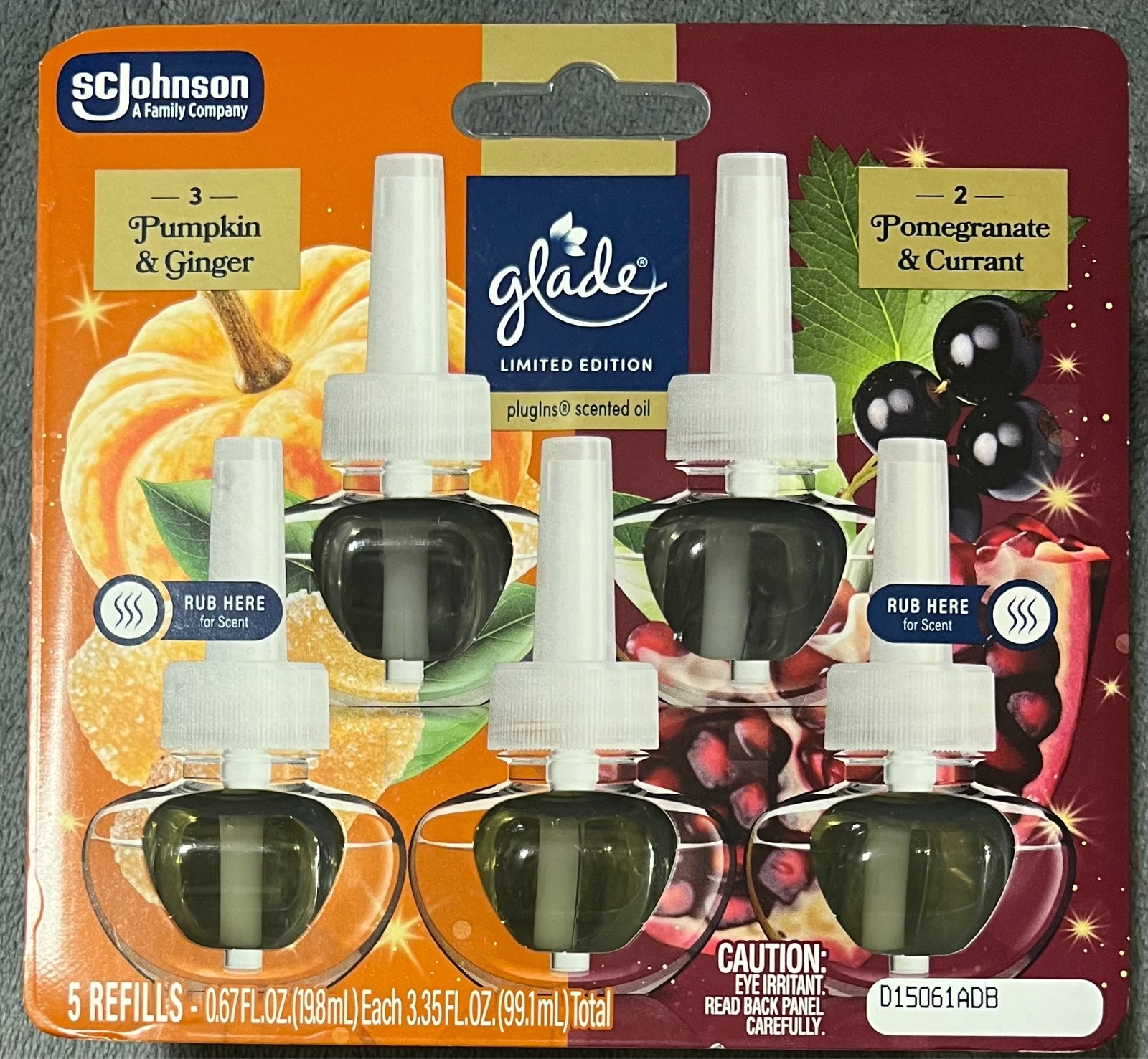 10 Count Glade Plugins Scented Oil Refills - Pumpkin Ginger Pomegranate Currant gallery