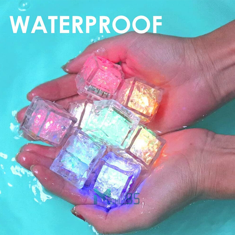 24pcs Led Ice Cubes Light Up Ice Cubes for Drinks for Drinks Reusable Ice Cube gallery