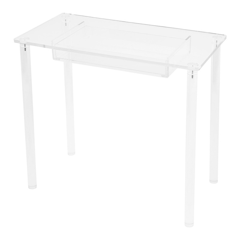 Acrylic Makeup Vanity Desk - Clear Vanity Table with Drawer - Small Makeup Table gallery