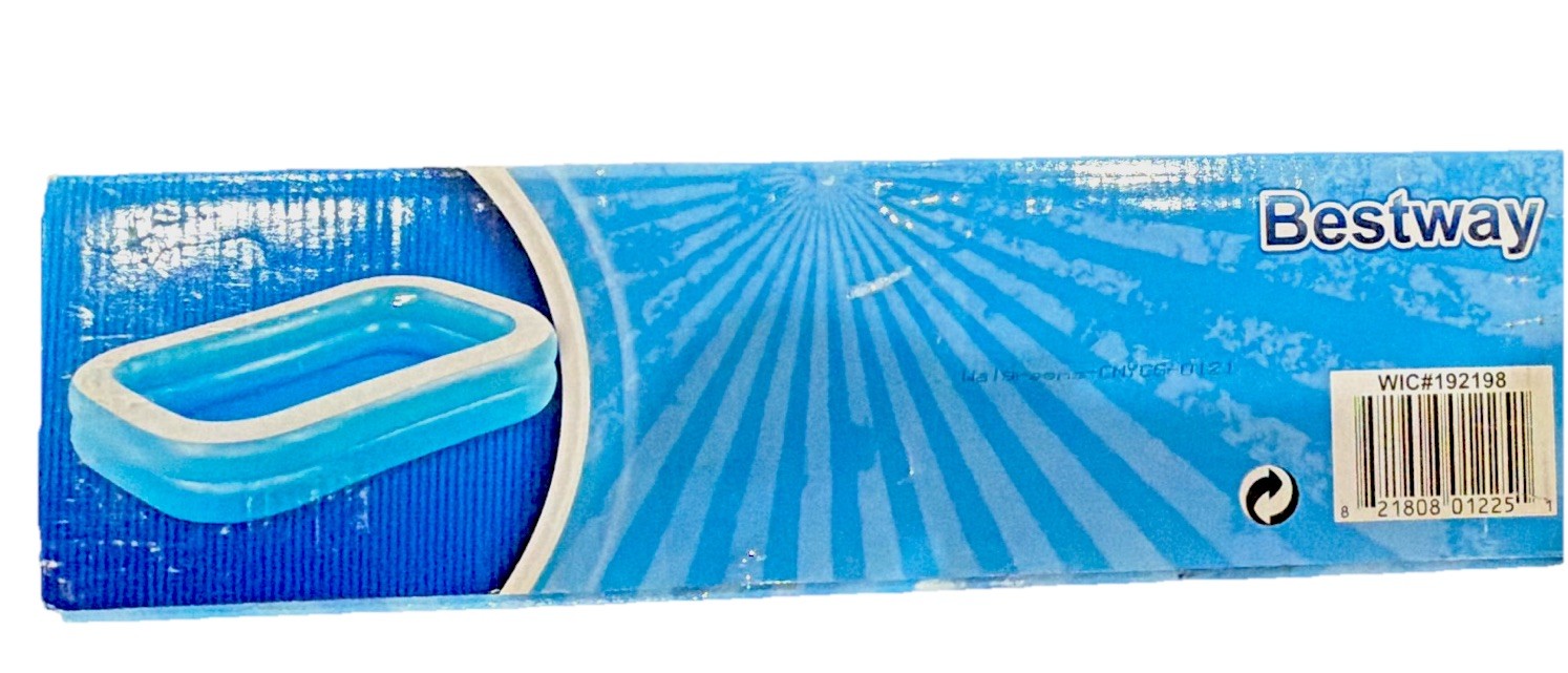 Bestway H2OGO! Blue/White Rectangular Inflatable Pool 8ft7in x 69in x 20in gallery