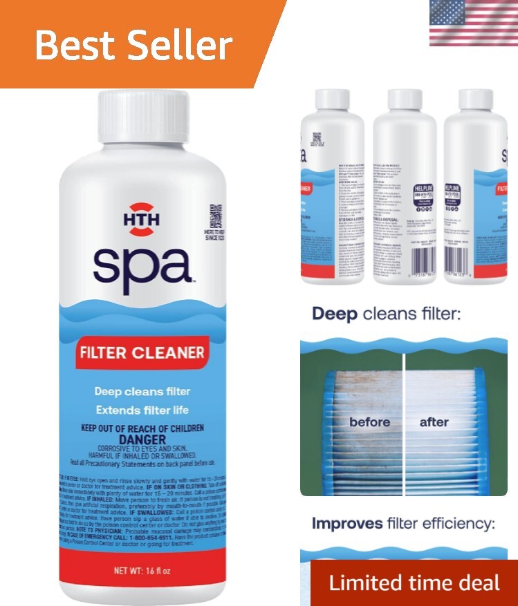 All-in-One Spa Filter Cleaner: Enhance Water Clarity & Filter Lifespan, 16 oz gallery