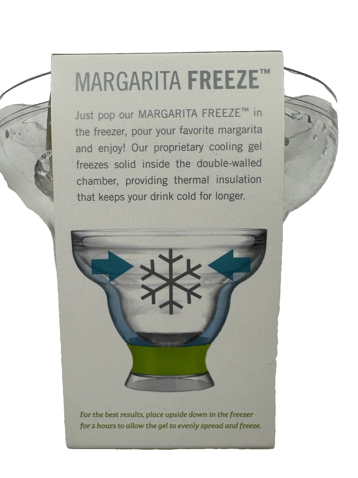 HOST FREEZE MARTINI COOLING CUP PLASTIC FREEZER GEL CHILLER GLASS DOUBLE WALL gallery