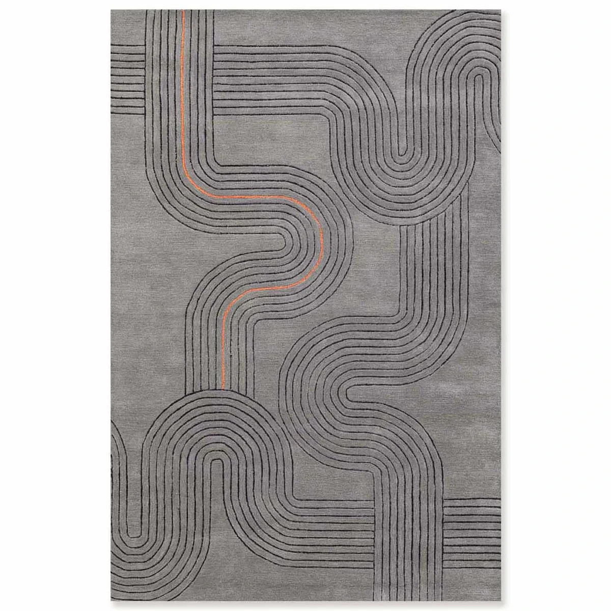 Hafsah Hand Tufted Woollen And Viscose Rug gallery
