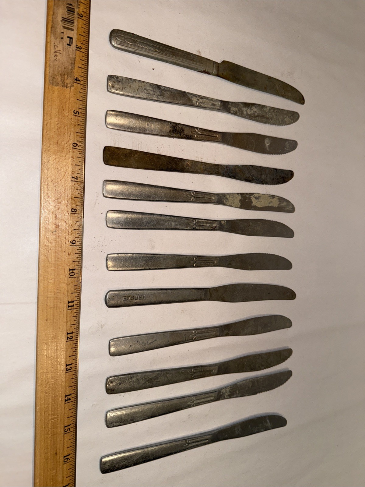 Flatware 34+ Lbs Silverware Stainless Lot Mixed Patterns All Knives 220 Pieces gallery