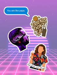 Stranger Things Eleven 4pc Sticker Pack