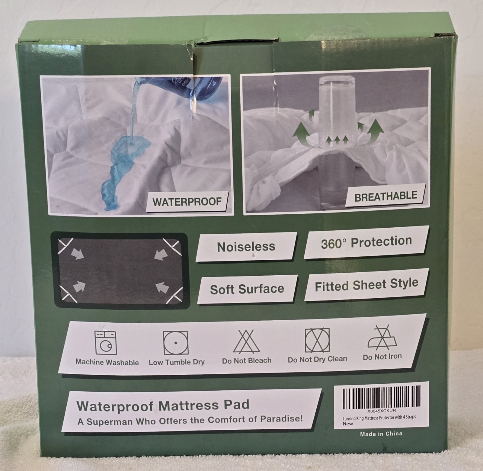 Lunsing Mattress Protector Waterproof Quilted Fitted Mattress Cover Deep Pocket gallery