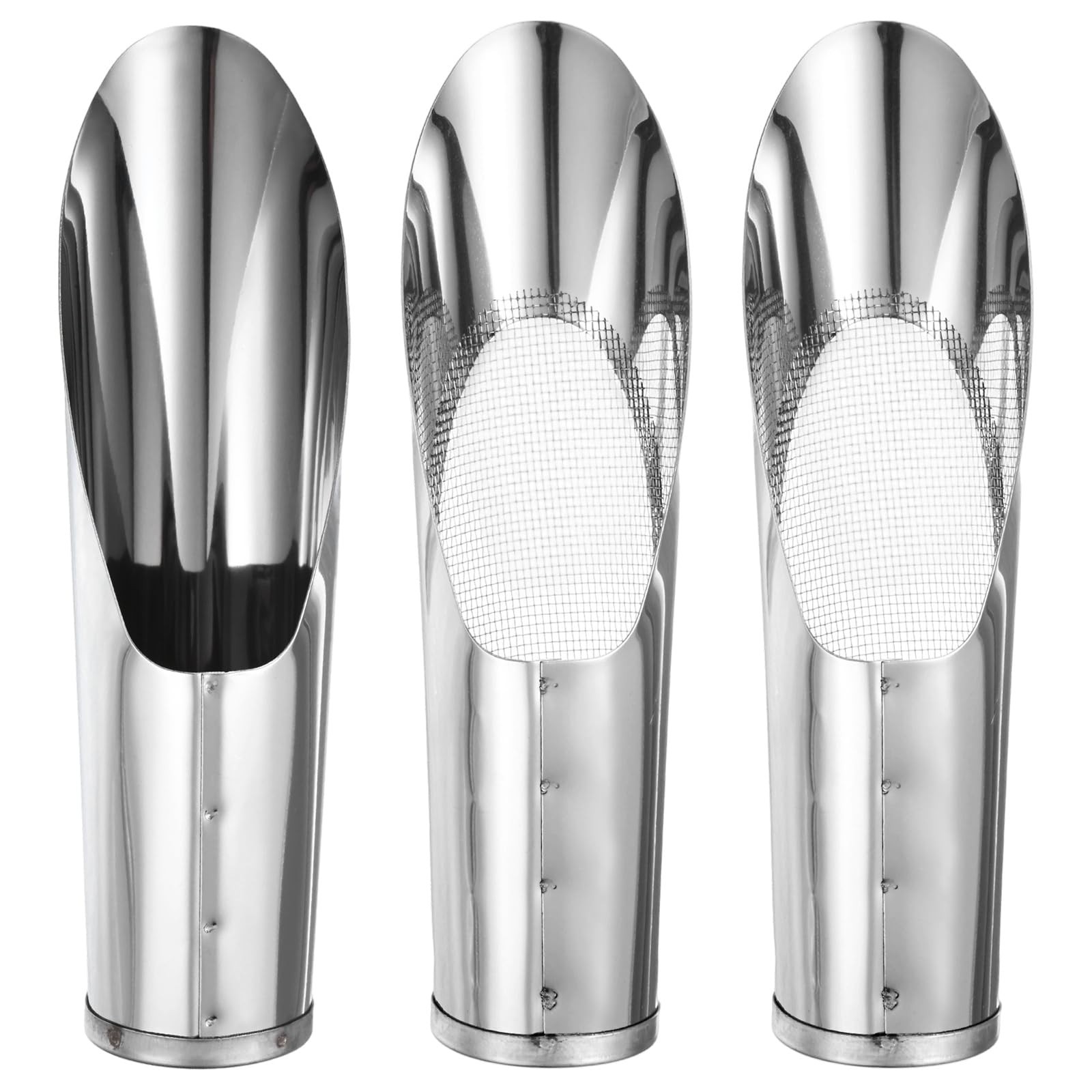 1-Set Bonsai Soil Scoops, 2inch/5cm Stainless Steel Garden Soil Scoop Bucket ... gallery