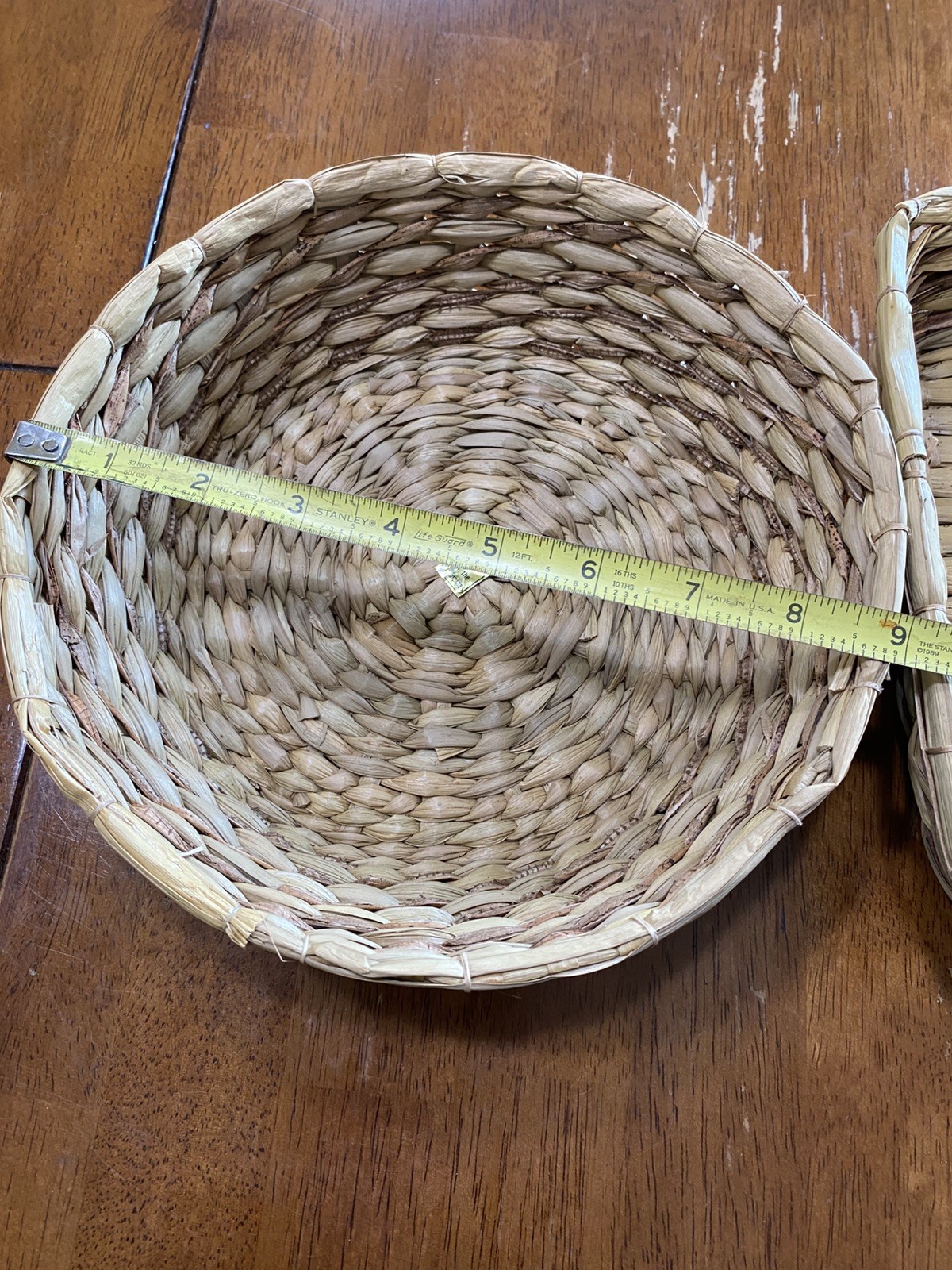 Wicker Basket Set Home Decor Small Tan Round & Square gallery