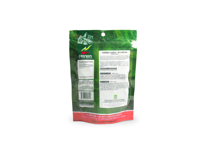 Hanan Peruvian Secrets Hierba Luisa Te Limon | 100% Natural Lemon Grass | 1.76oz gallery