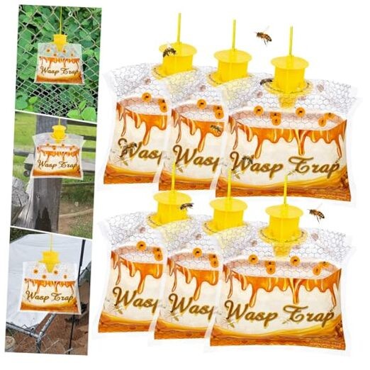 6 Pack Disposable Wasp Traps Outdoor Hanging Carpenter Bee Traps for 6 Pack-C2 gallery