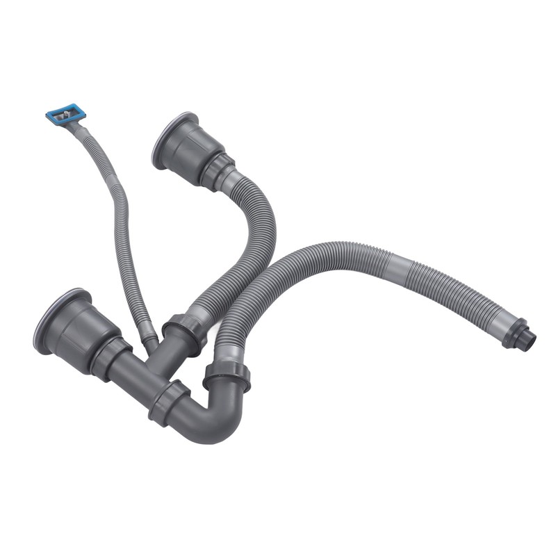 Kitchen Sink Double Hose Drain Kit Quick Draining Expandable Multiple Deodor NEW gallery