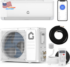 9000 BTU Mini Split AC W/Remote Control19 SEER2 Cools up to 450 Sq. Ft