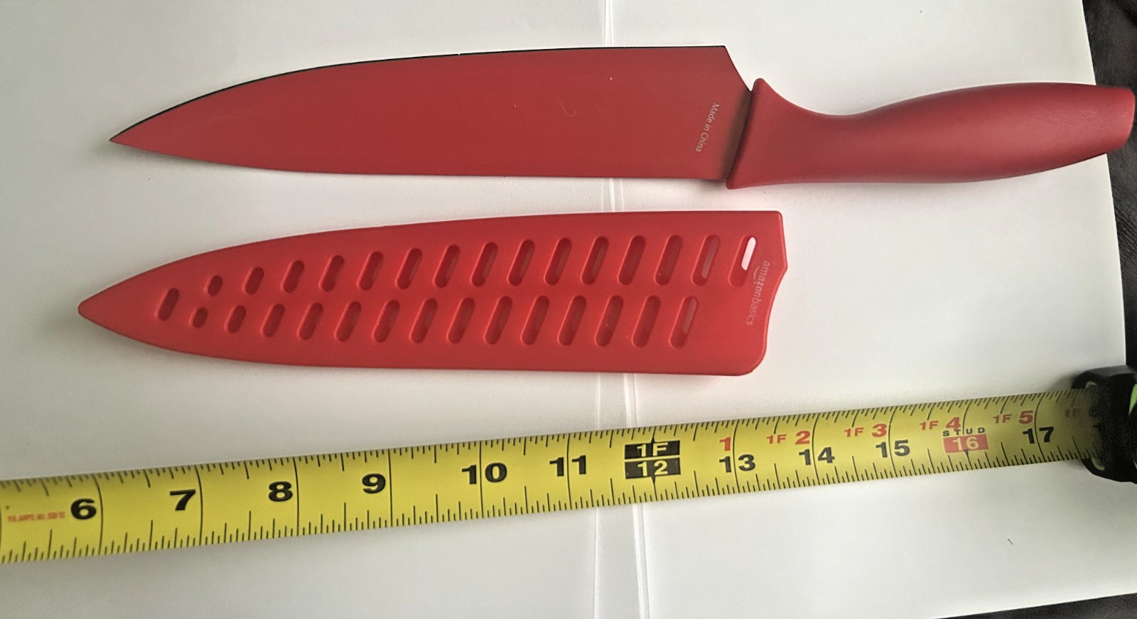 KNIFE FOR KITCHEN RED COLOR WITH ALL PLASTIC BLADE VERY SHARP BLADE METAL gallery