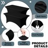 2 Pack 6FT Spandex Table Cloth - 72 x 30 Inch Rectangular Stretch Tablecloth,... gallery