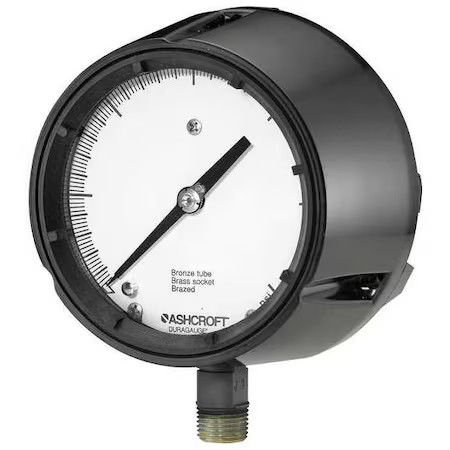 Ashcroft 451279As04lv/60# Process Compound Gauge, 30 To 0 To 60 Psi, 4 1/2 In gallery