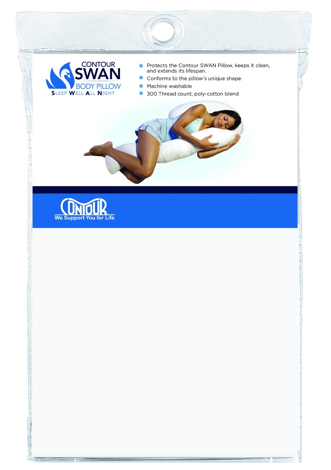Contour Swan Pillowcase Protector gallery