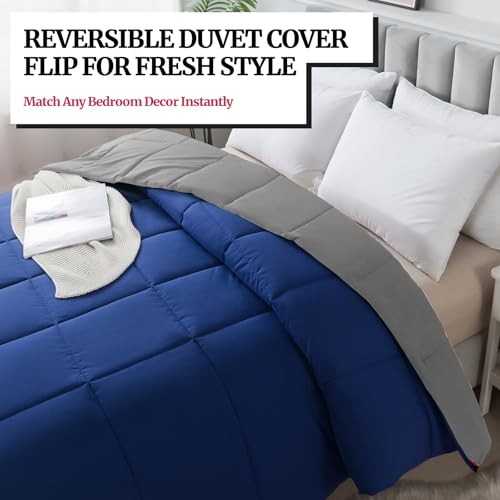 Down Alternative Bedding Comforter King (U.S. Standard) Dark Gray/Dark Blue gallery