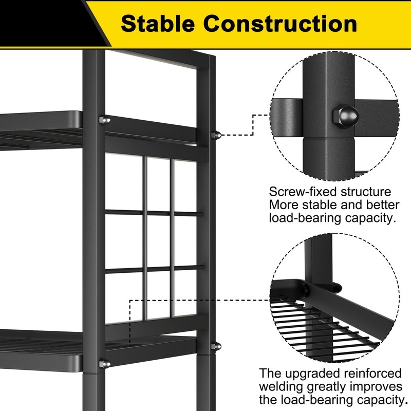 6-Wire Standing Storage Shelf for Bathroom Organizers and Storage & Laundry R... gallery