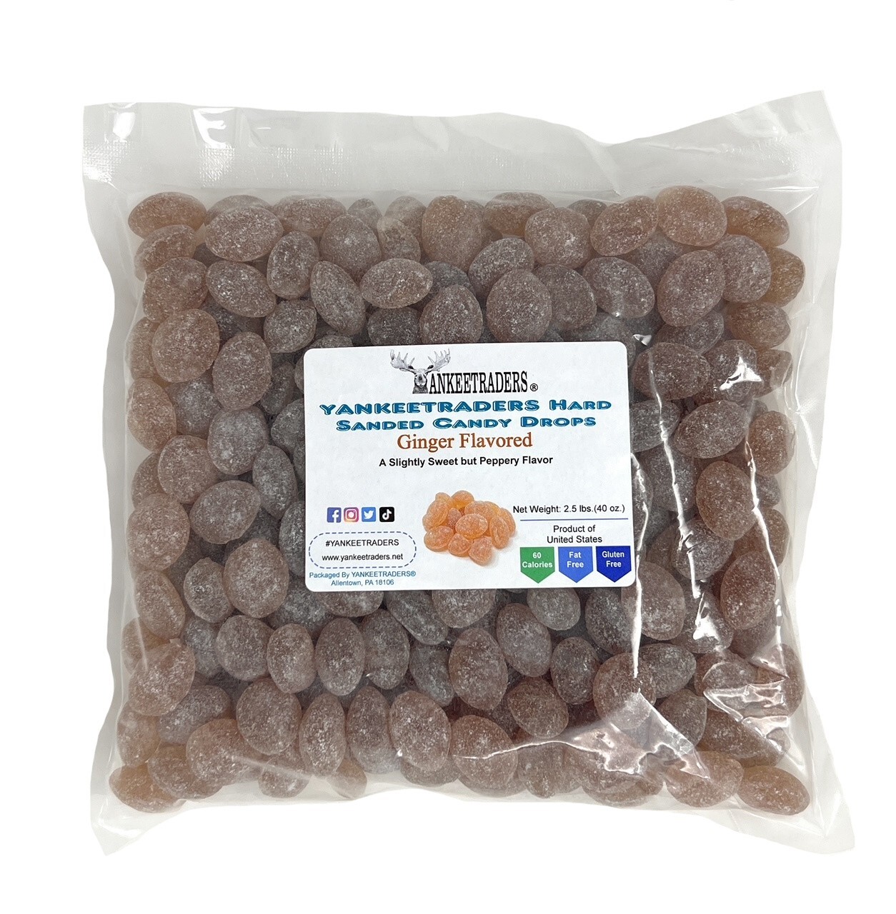 Claey's Ginger Sanded Hard Candy 2 lbs. ~ YANKEETRADERS® ~ FREE SHIPPING gallery