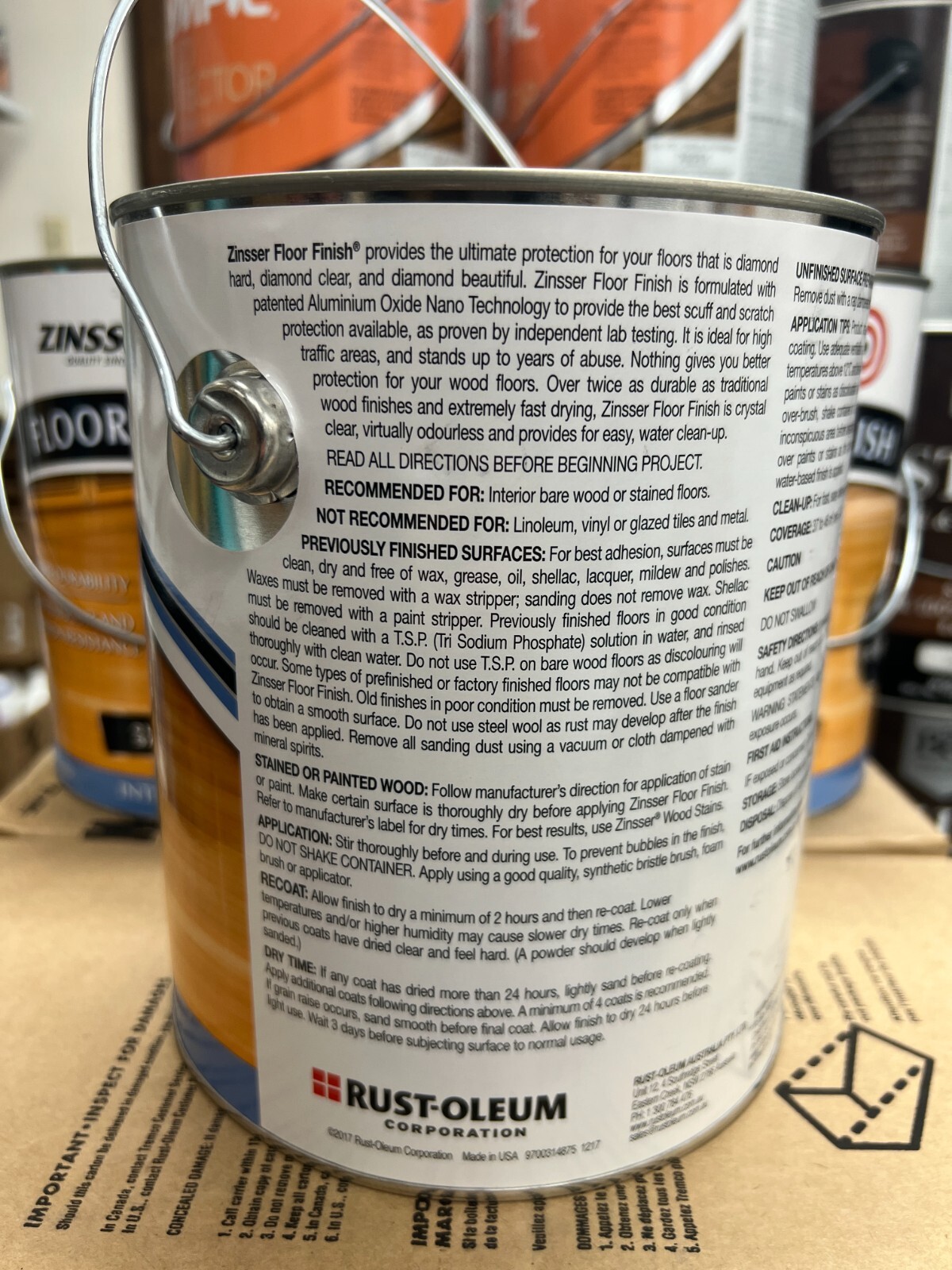 Rust-Oleum Zinsser Floor Finish Clear Water-Based Polyurethane 1-Gallon gallery