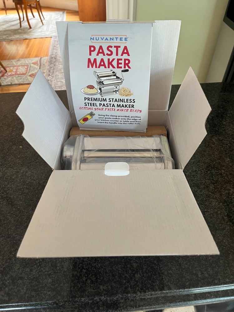 NEW! Nuventee Pasta Maker. Excellent! 4.3 stars on Amazon and 6,000 reviews