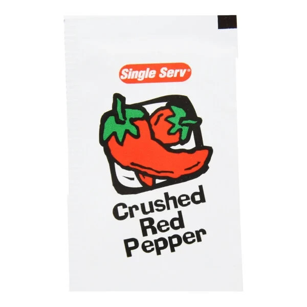 Crushed Red Pepper, 1g Packets, 200 Count, Single Serve Portion gallery