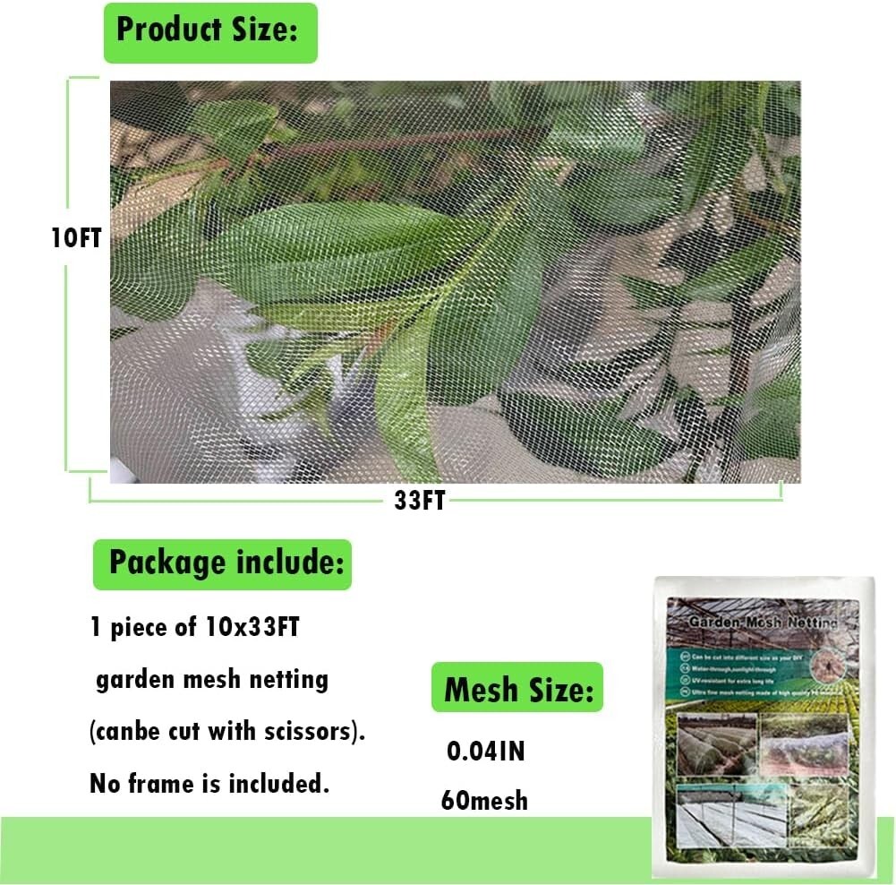 20~50ft Mosquito Garden Bug Insect Netting Barrier Bird Net Plant Protect Mesh gallery