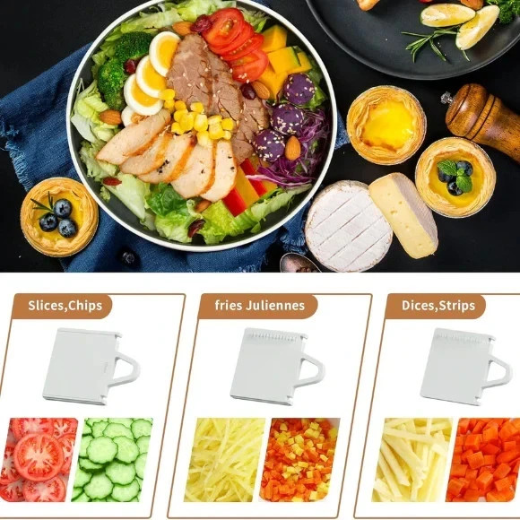 Adjustable Vegetable Slicer Mandoline Cutter Stainless Steel Chopper Dicer gallery