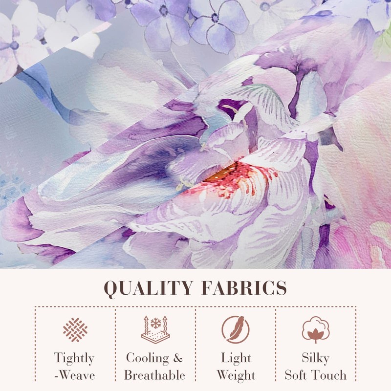 4 PCS Queen Sheet Set 1800TC Microfiber Floral Bed Extra Soft Deep Pocket gallery