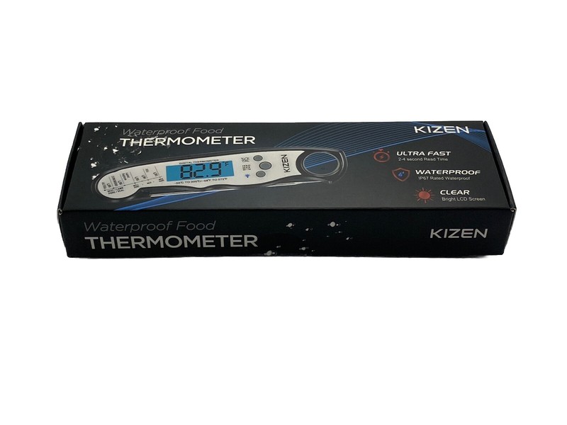 Kizen Digital Meat Thermometer Waterproof Metal Probe BBQ Grilling Food NEW gallery