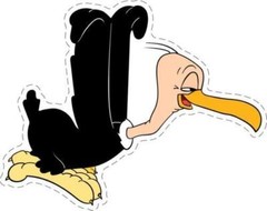 Beaky Buzzard Cartoon Sticker