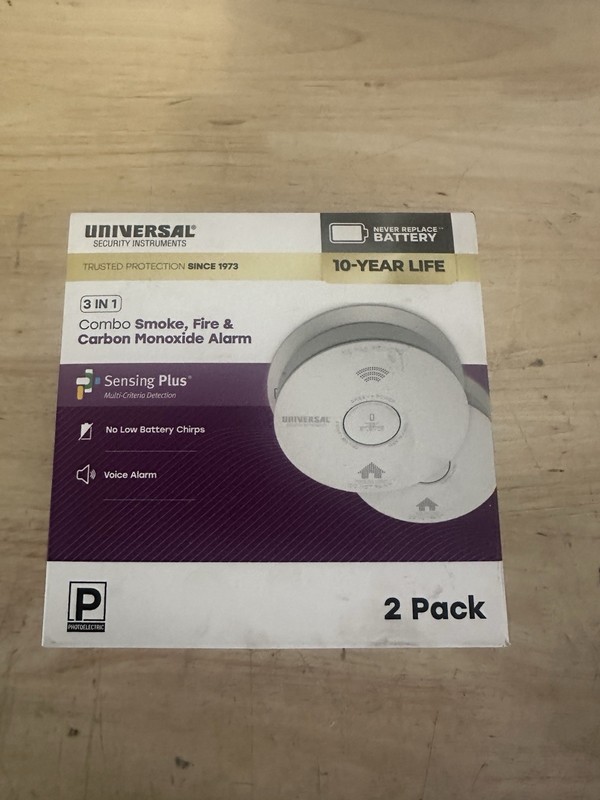 Universal Security Instruments 2-Pack 10-Year Battery Combination Smoke and Carb gallery