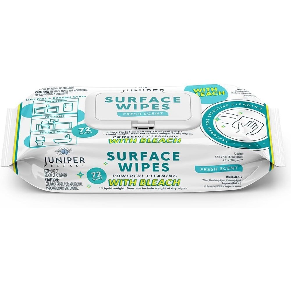 Surface Wipes with Bleach All Purpose Cleaner for Bathroom Kitchen Office 72 gallery