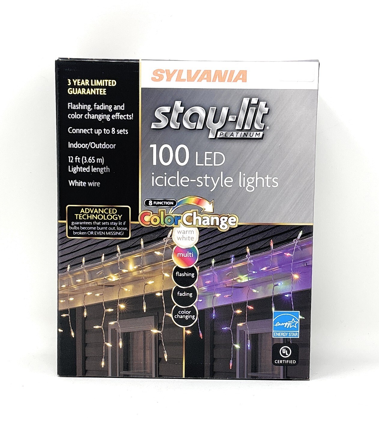 LED Holiday/Christmas Decor Icicle Lights - Available in Many Styles and Colors gallery