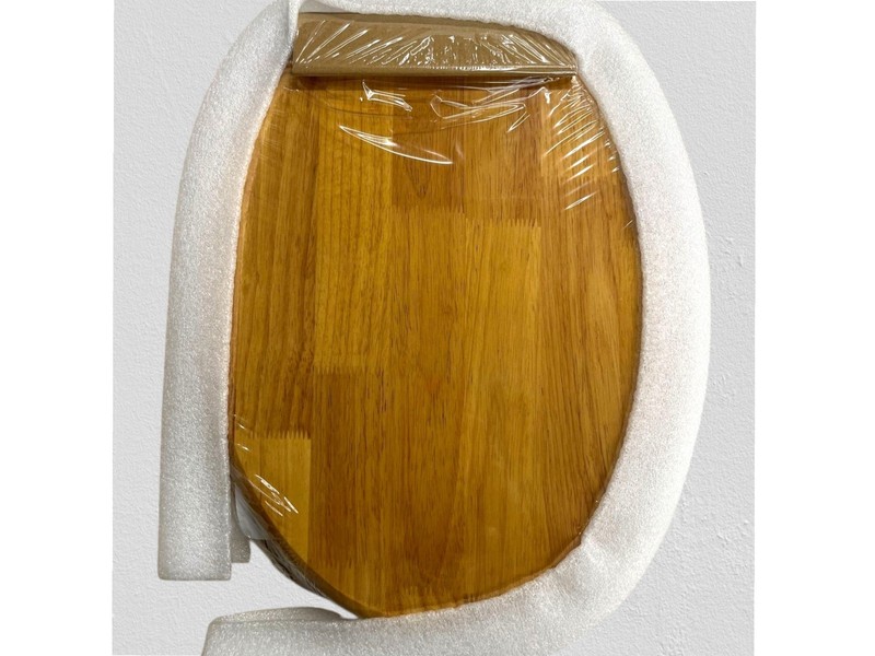 3-Pack Jones Stephens C2B1E17CH Solid Oak Toilet Seat Elongated Piano Finish Chr gallery