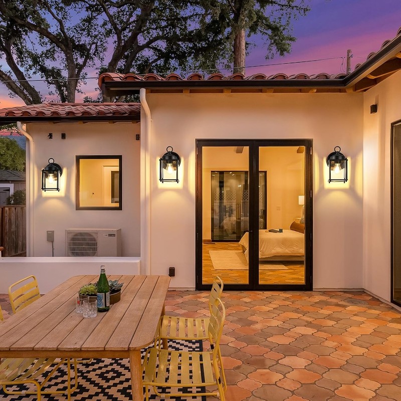 2 pack Outdoor Wall Lantern Exterior Waterproof Wall Sconce Light Fixtures gallery