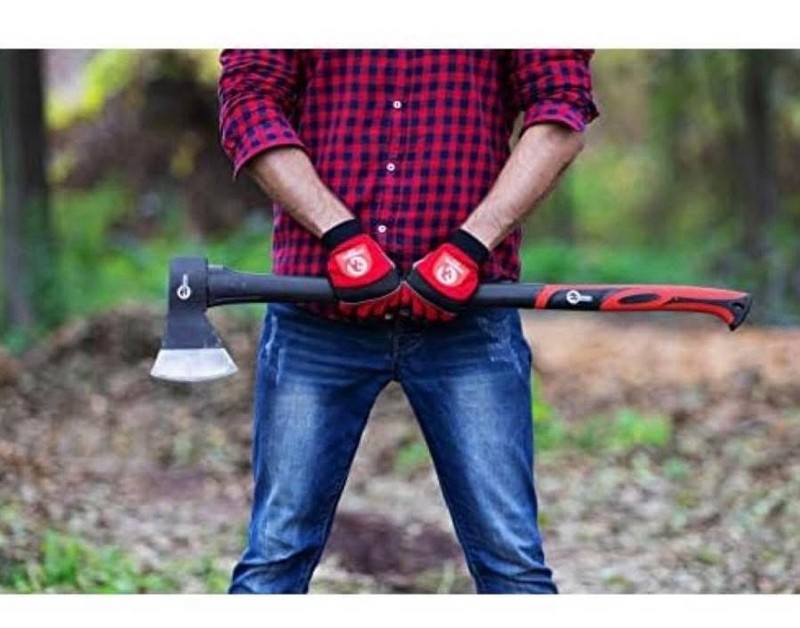 INTERTOOL 35-inch Steel Chopping Axe, 2.8 lbs Felling Axe HT08-0264 gallery