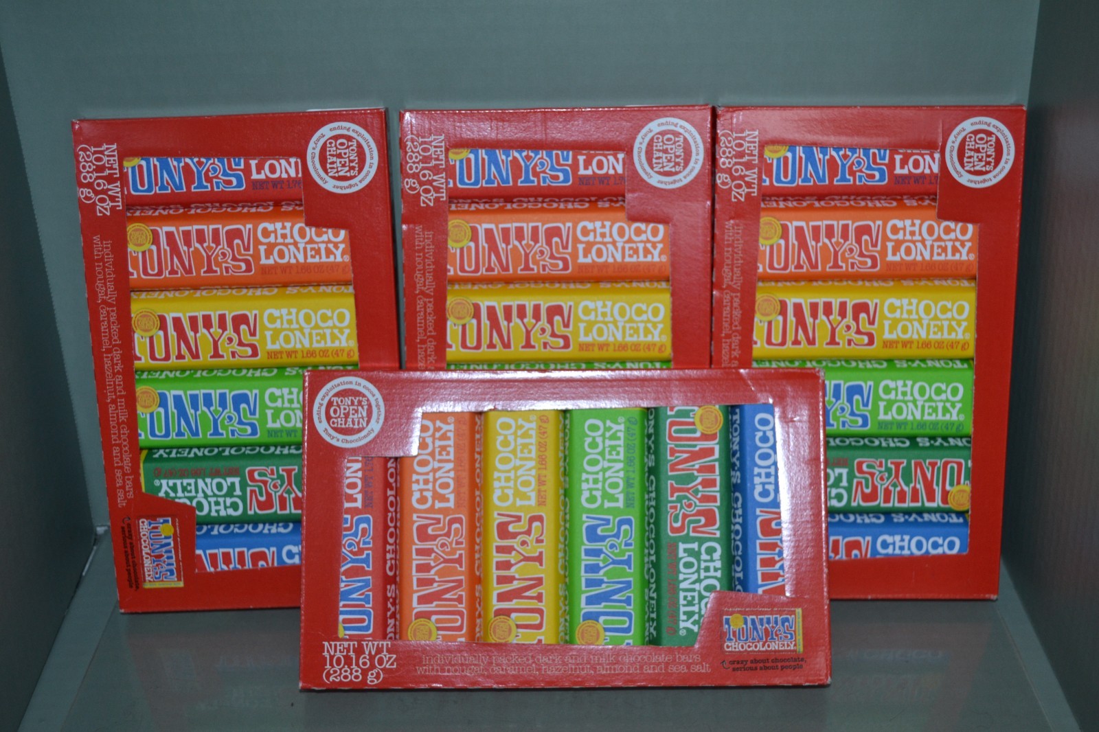 (4) Tony's Chocolonely Chocolate Bar Variety Packs, 6 In Each, Best Before 01/27 gallery