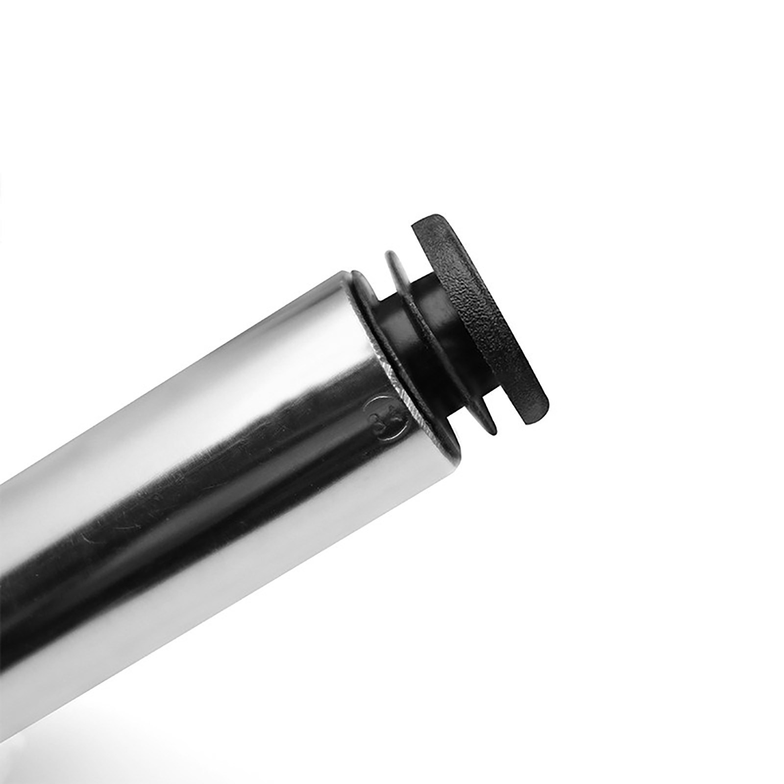 Round Plastic End Caps Tube Plugs Ribbed Inserts Furniture Feet Chair Leg Black gallery