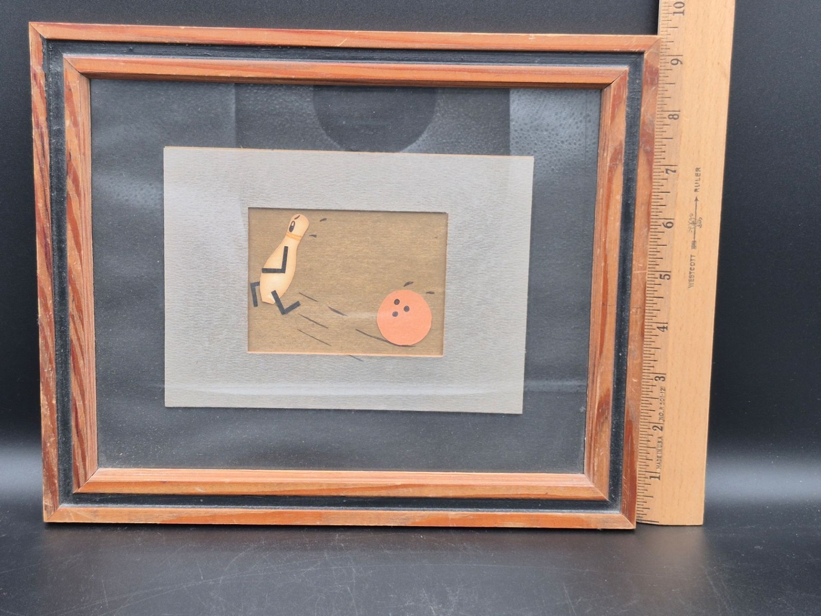 Bowling Ball Chasing Pin Framed Picture gallery