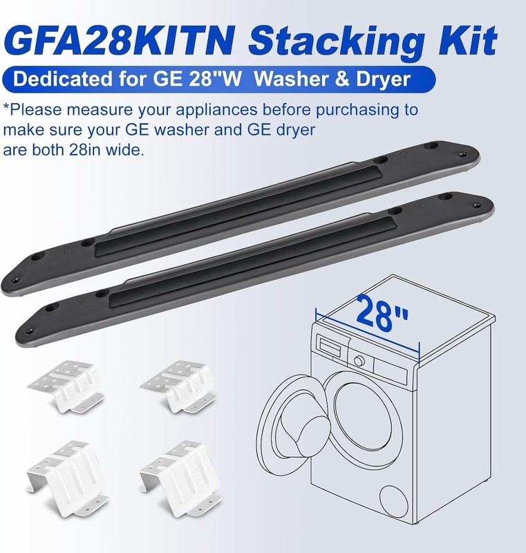 GE Stack Bracket Kit GFA28KITN - Washer Dryer Stacking Kit - MISSING 1 Bracket** gallery