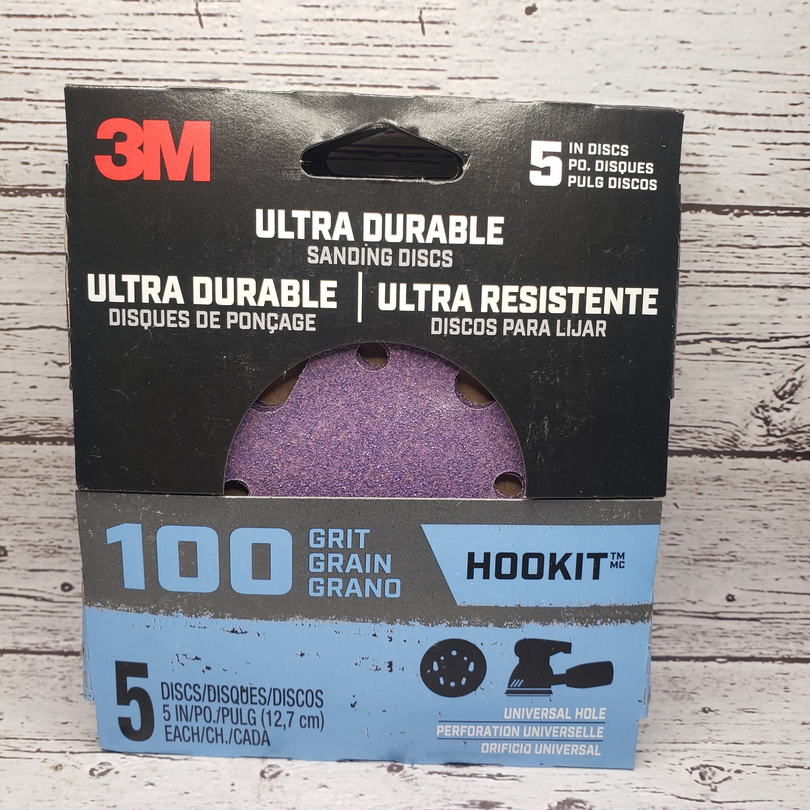 (5) Ultra Durable Power Sanding Discs,Universal,100 Grit,5 In,5-Pk. Lot 25 Total gallery