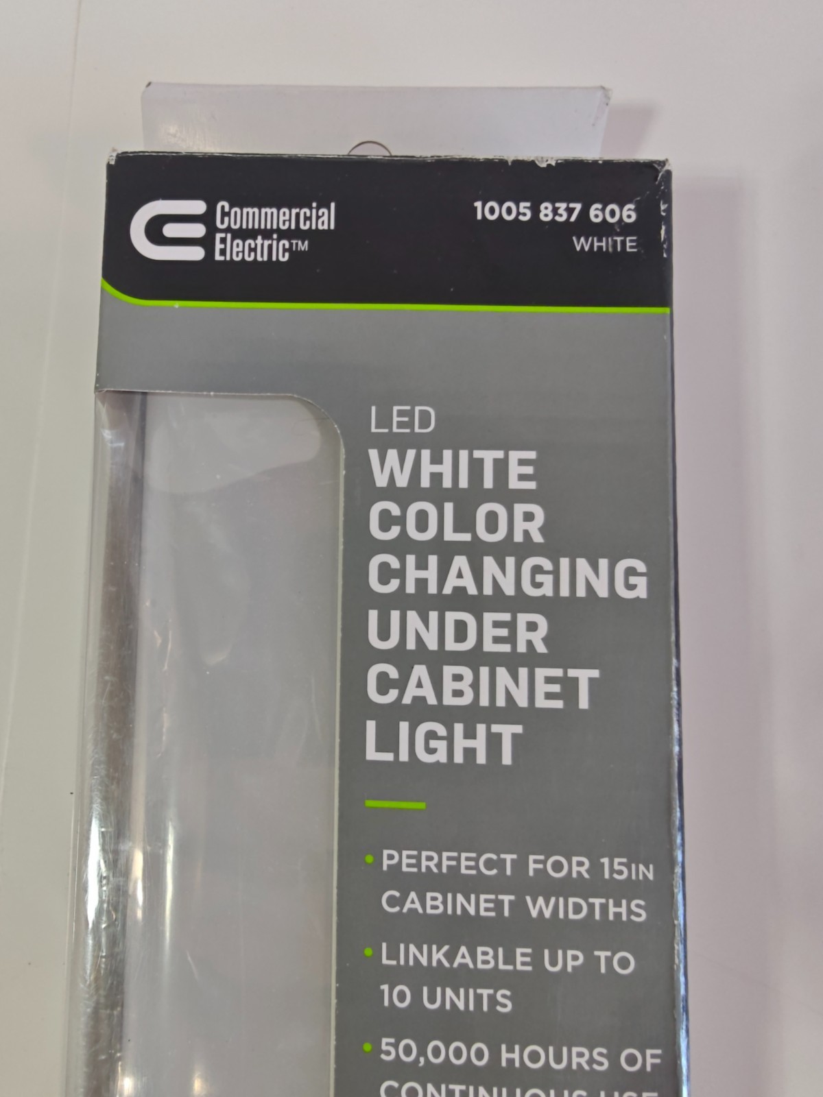 Commercial Electric Direct Wire Aluminum 12 in. LED White Under Cabinet Light gallery