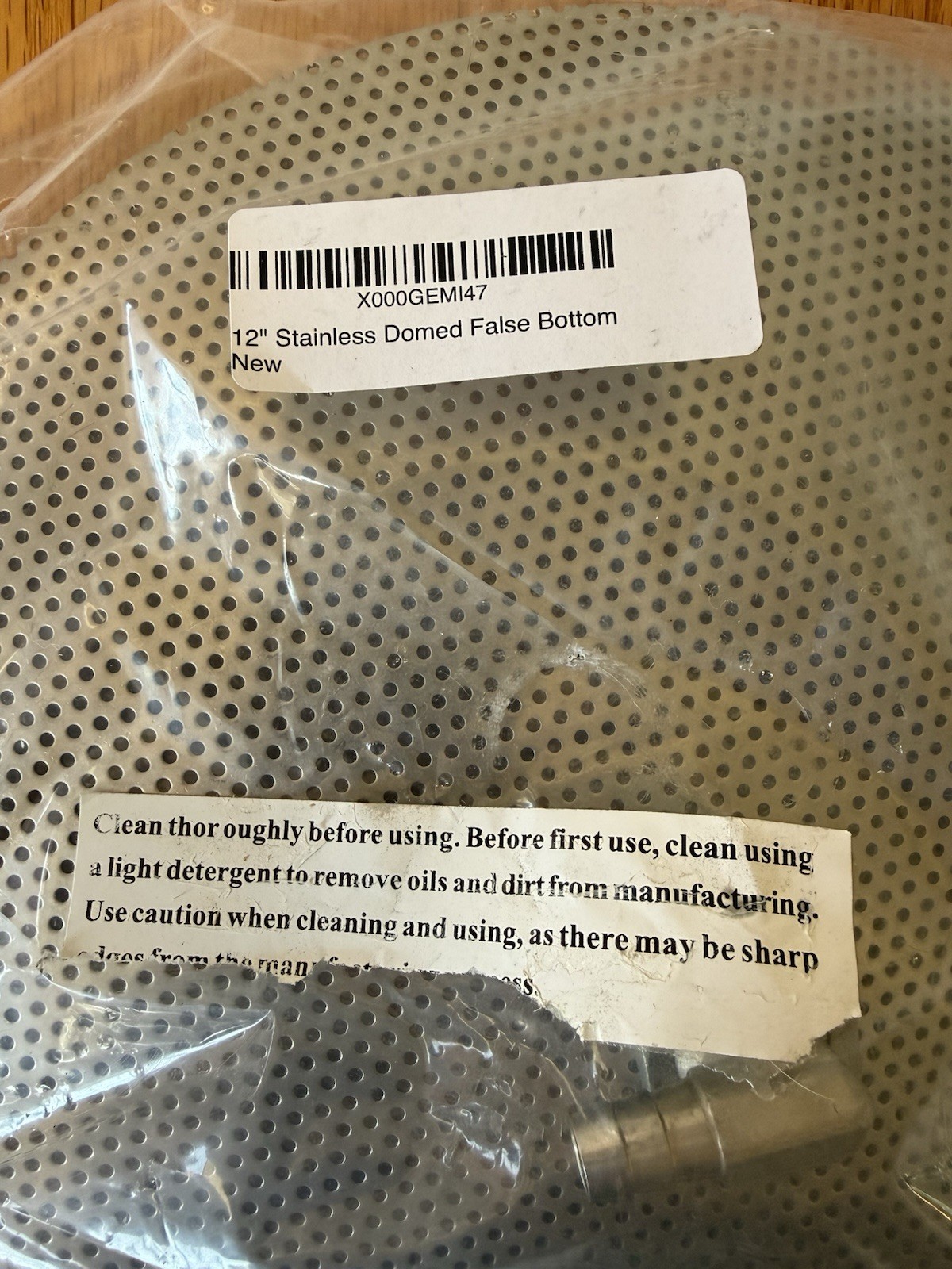 New! 12" Stainless Steel Domed False Bottom for 10 gal Mash Tun, Beer Brewing gallery