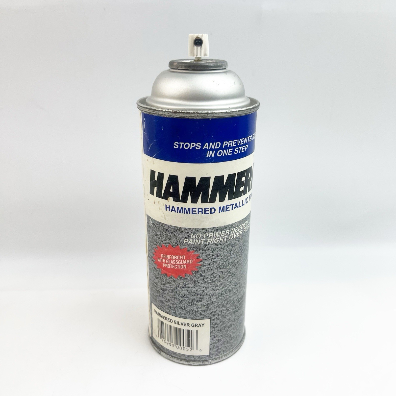 Vintage Hammerite Metallic Spray Paint Hammered Silver Gray 12 oz 67% Full *Read gallery