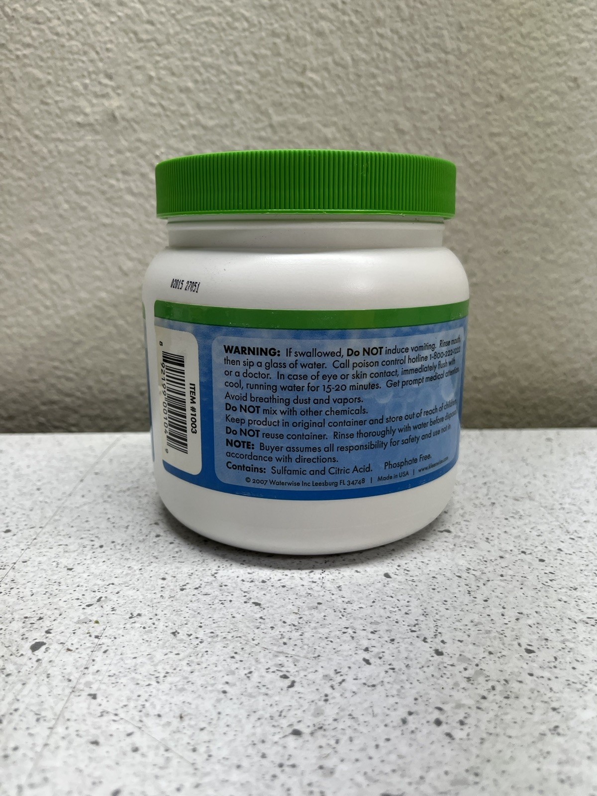 Kleenwise Water Distiller Phosphate Free Cleaner 40 Oz Container, Made in USA gallery