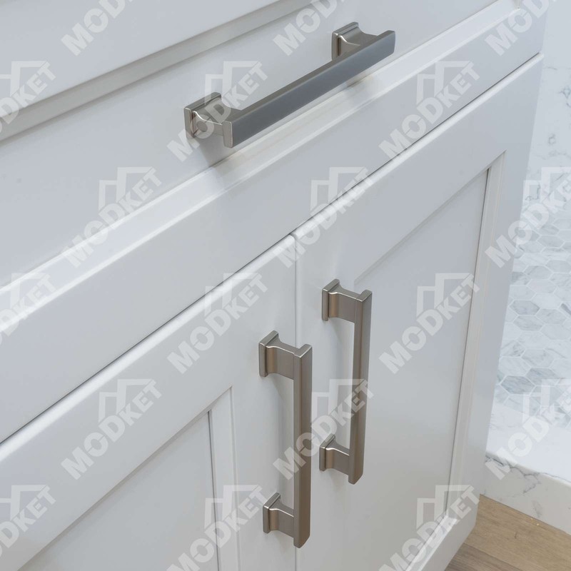 Solid Metal Brushed Nickel Cabinet Pulls Knobs Handles Kitchen Bathroom Drawers gallery